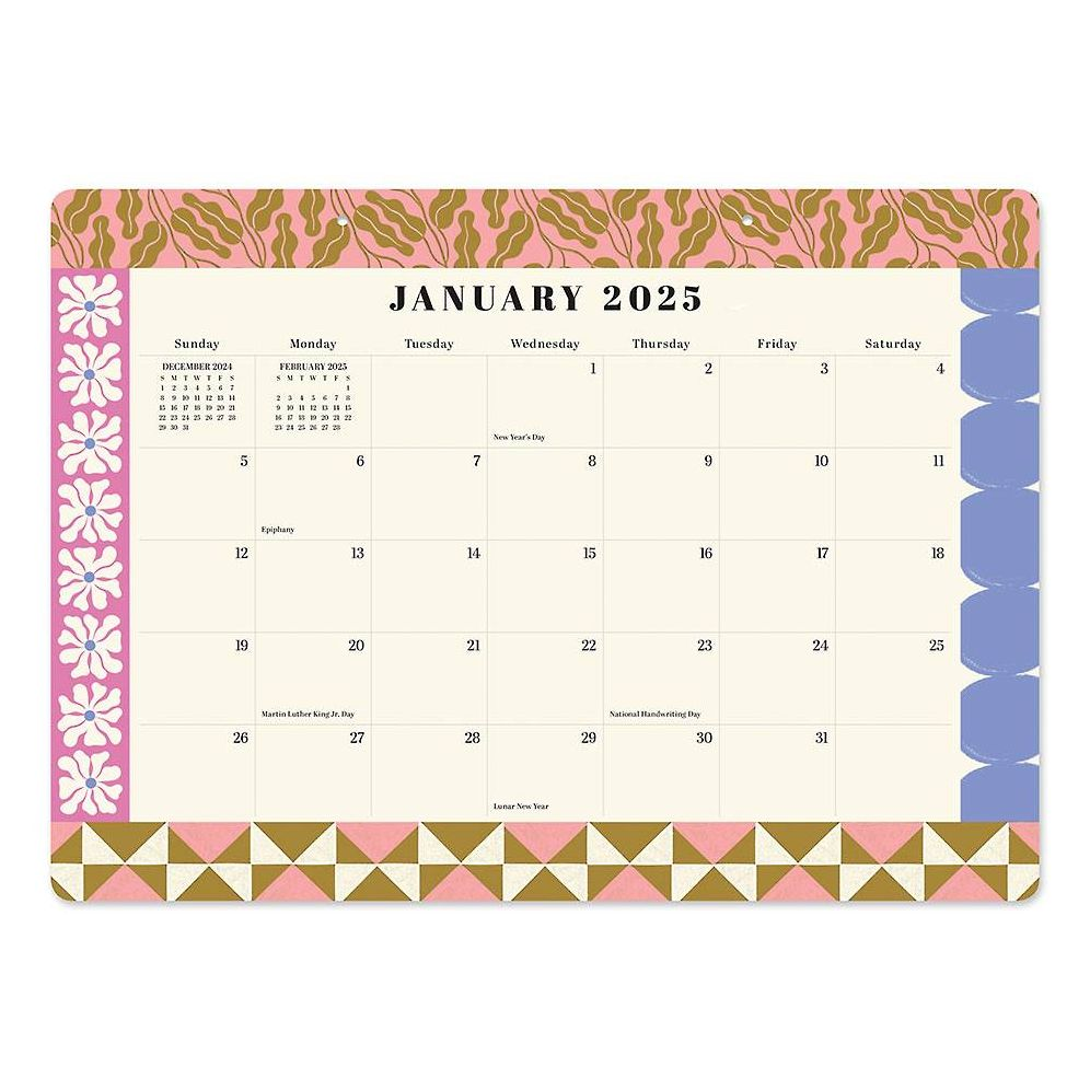 2025 Paper Source Patchwork Desk Blotter