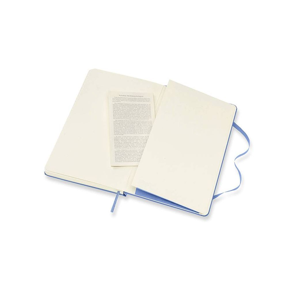 Moleskine Classic Notebook, Large, Ruled, Hydrangea Blue, Hard Cover (5 X 8.25)