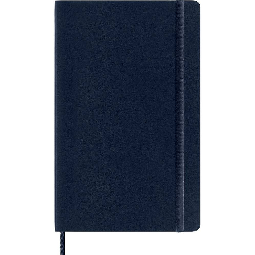 Moleskine Classic Notebook, Large, Ruled, Sapphire Blue, Soft Cover (5 x 8.25)