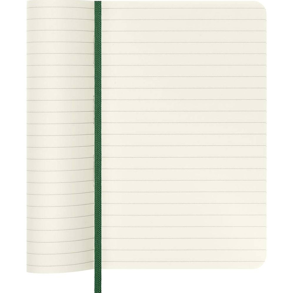 Moleskine Notebook, Pocket, Ruled, Myrtle Green, Soft Cover (3.5 x 5.5)