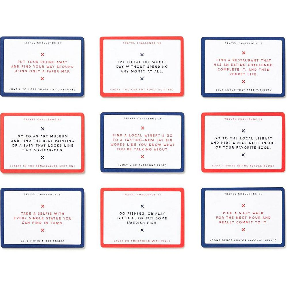 Challenge Accepted Travel Tasks Card Deck