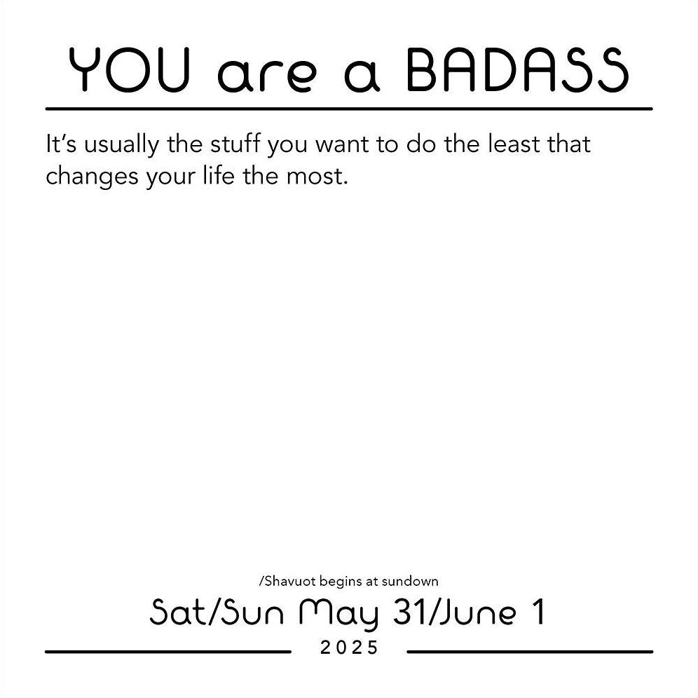 2025 You Are a Badass Day-to-Day Calendar