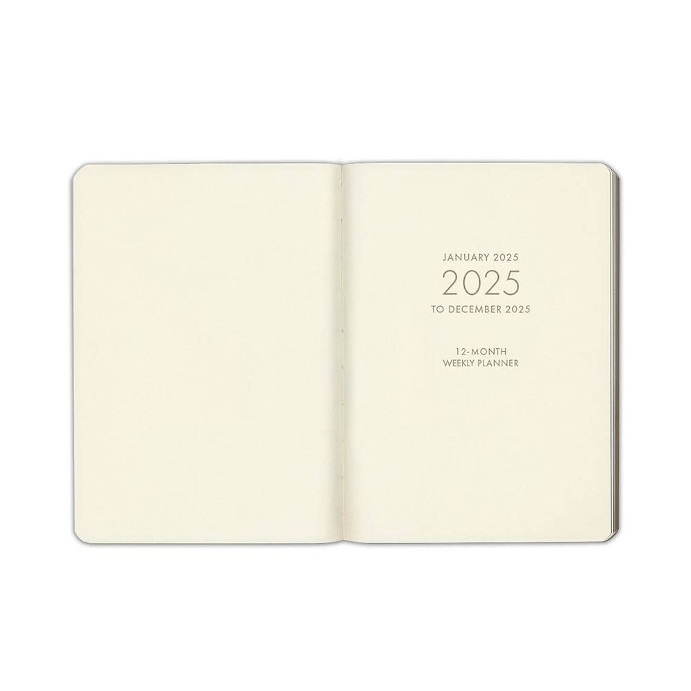 2025 Paper Source Brown Weekly Planner