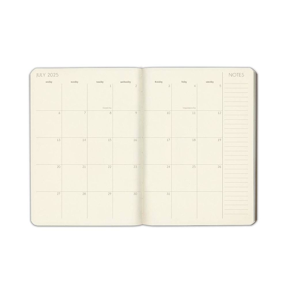 2025 Paper Source Brown Weekly Planner