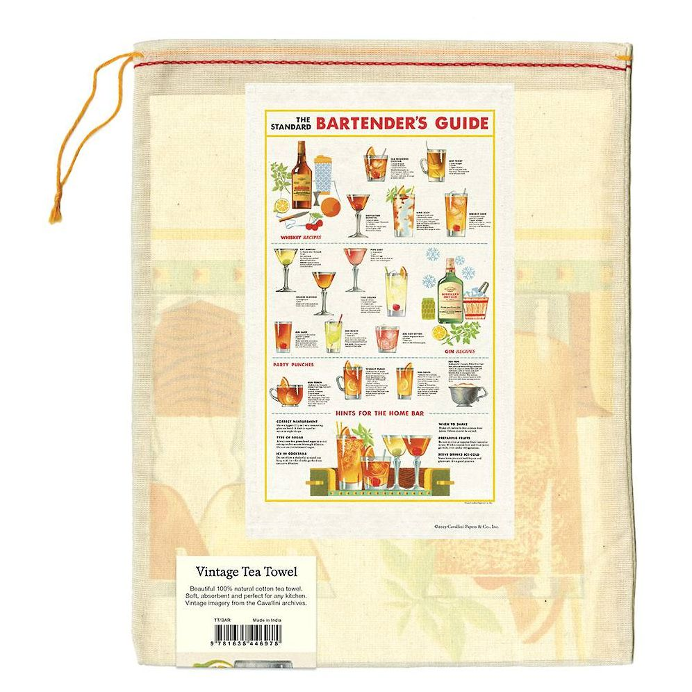 Bartender's Guide Tea Towel