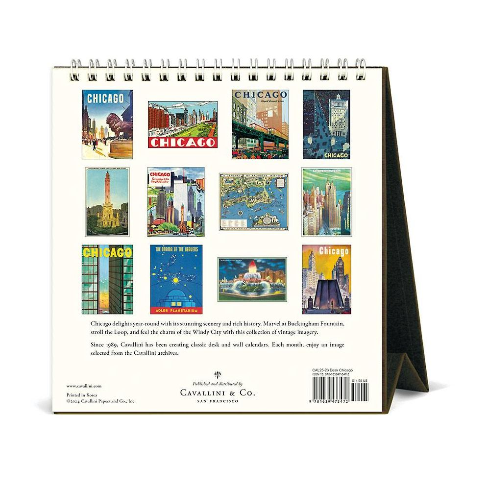 2025 Chicago Desk Calendar
