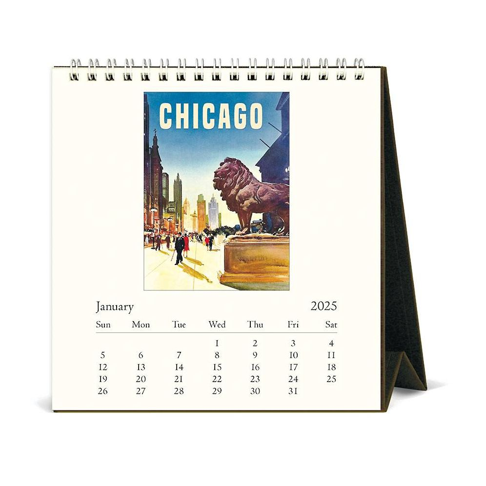2025 Chicago Desk Calendar