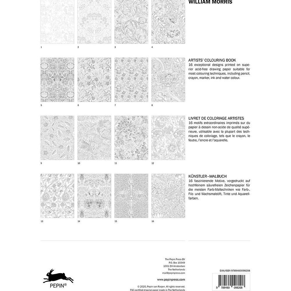William Morris Artists' Colouring Book
