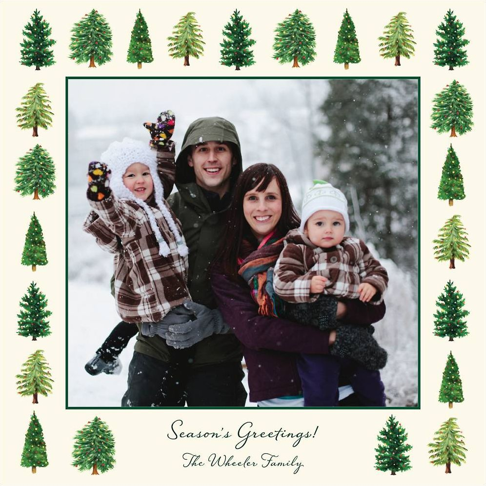 Tree Farm Square Photo Card