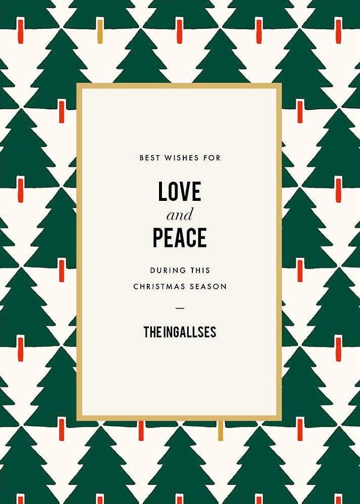 Tree Tessellation Greeting Card