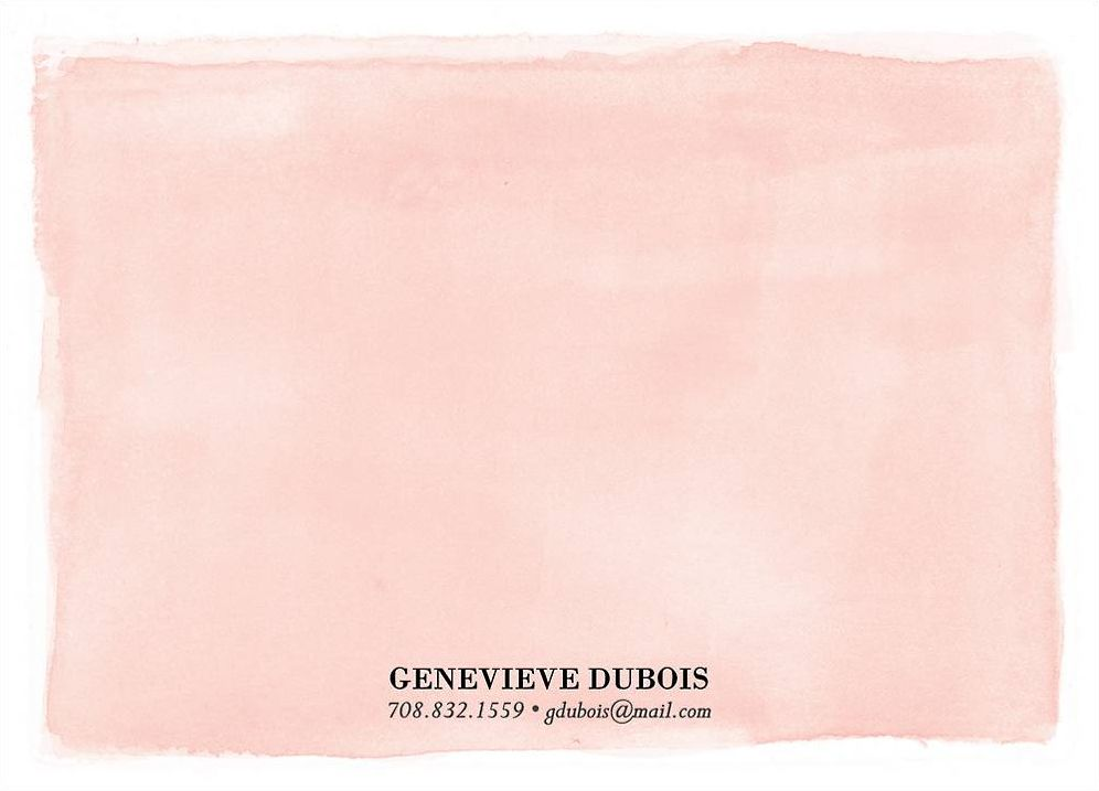 Watercolor Wash A6 Stationery