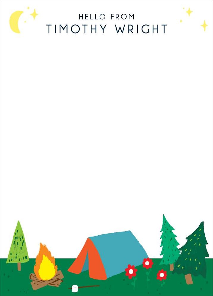 Camp Stationery