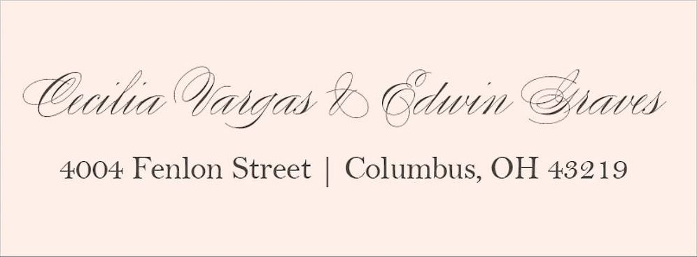 Love Letter Return Address Label