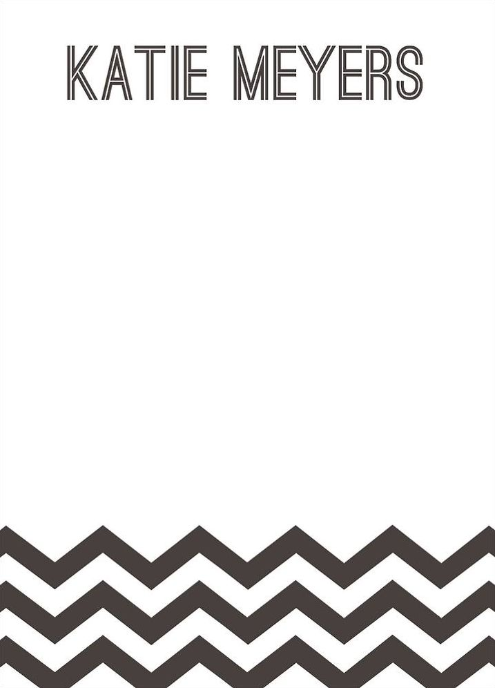 Chevron A6 Stationery