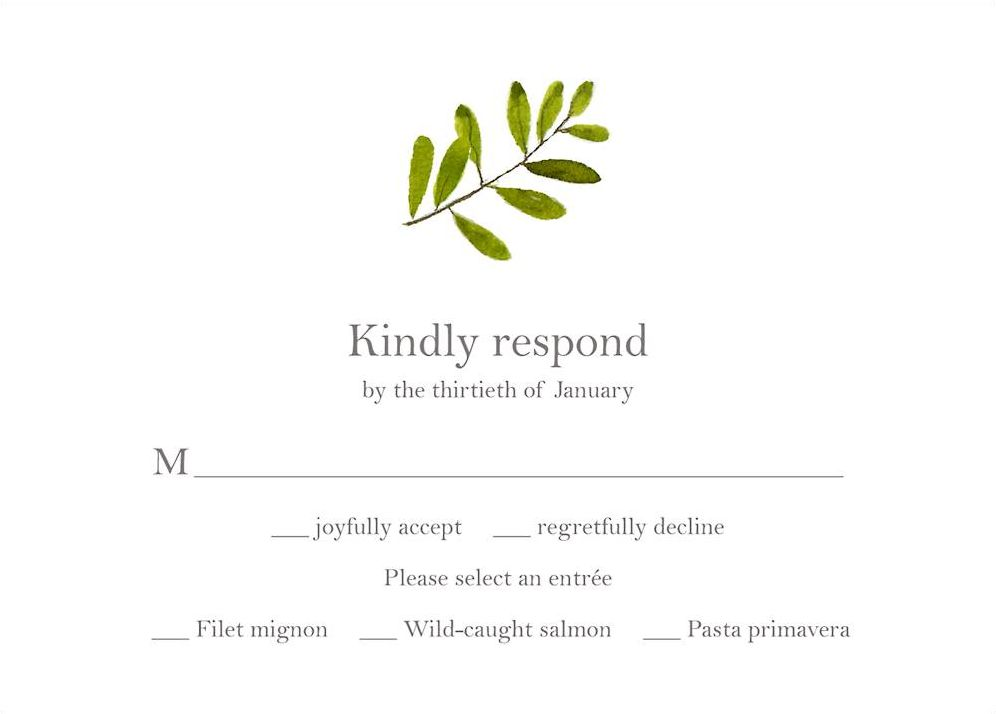 Augusta Response Card