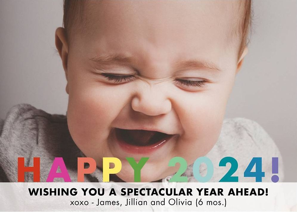 Happy 2017 Holiday Photo Card Horizontal
