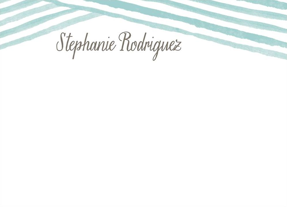 Watercolor Lines A6 Stationery