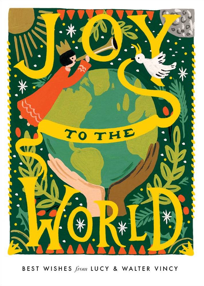 Joyful World Holiday Photo Card