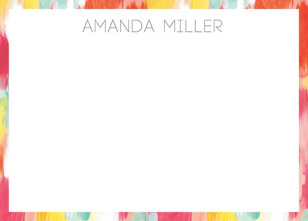Paint Edge A6 Stationery