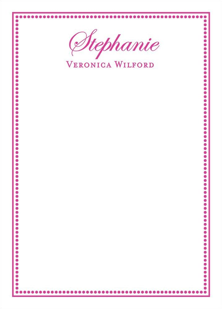 Beaded Border A6 Stationery