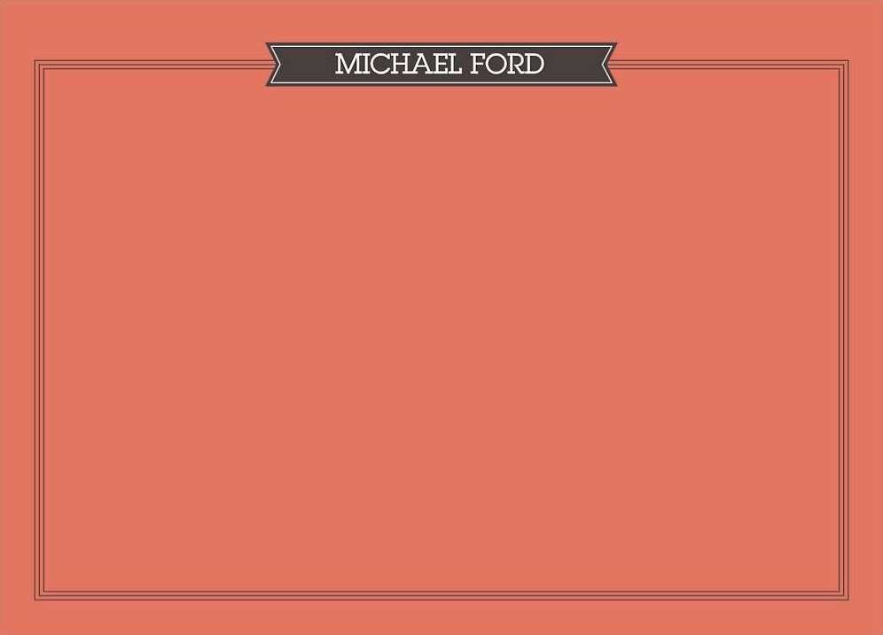 Triple Borders A6 Stationery