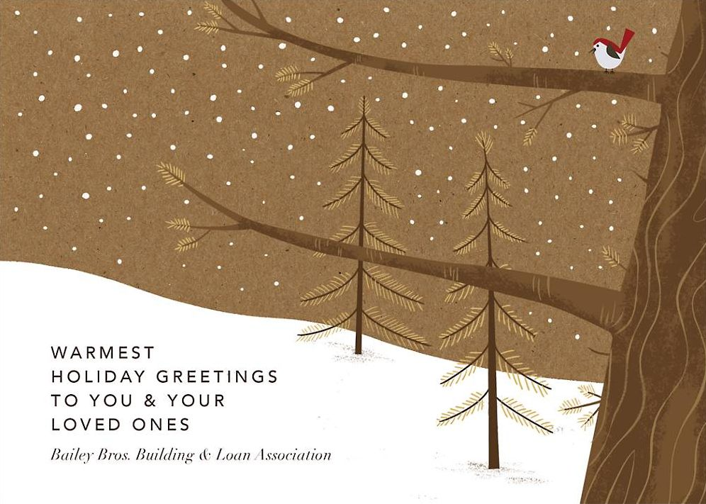 Holiday Songbird Photo Card