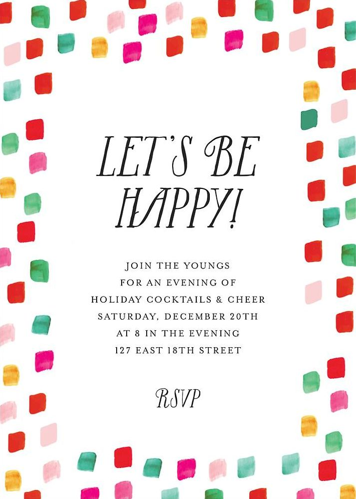 Holiday Palette Invitation