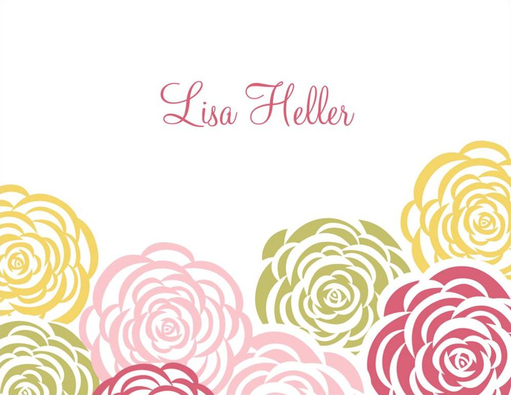 Roses A2 Stationery
