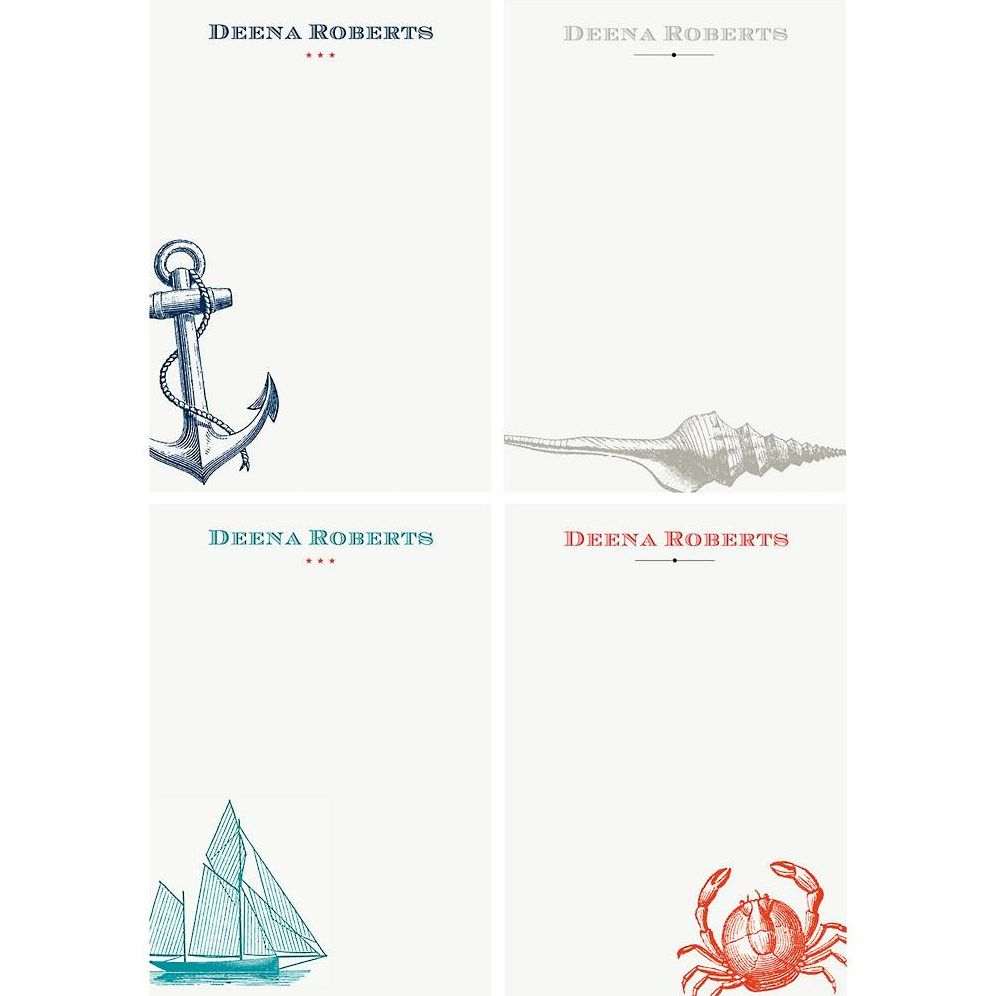 Nautical Personalized Notepad Set | Paper Source