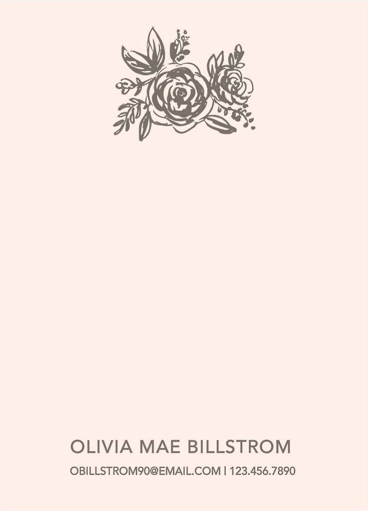 Floral A6 Stationery