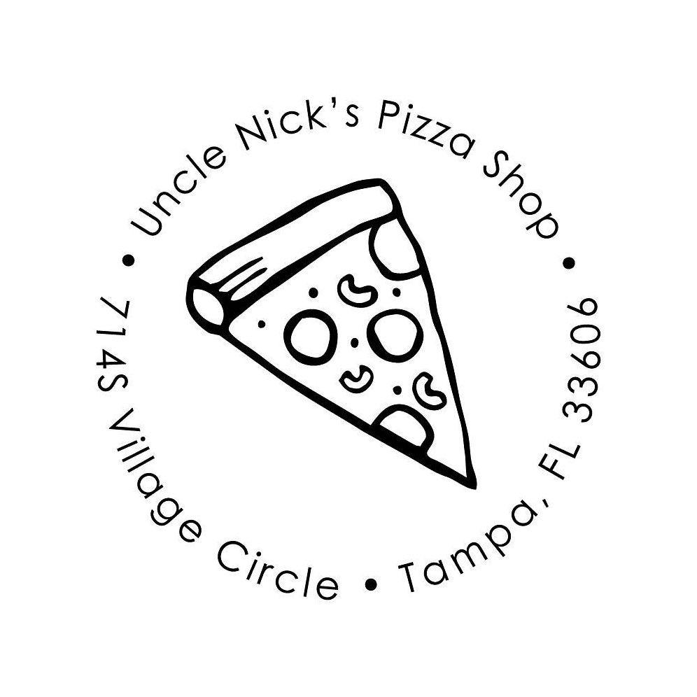 Pizza Slice Custom Stamp Set