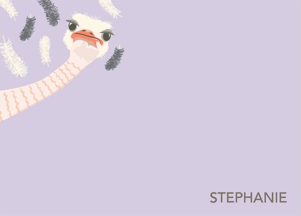 Ostrich A6 Stationery