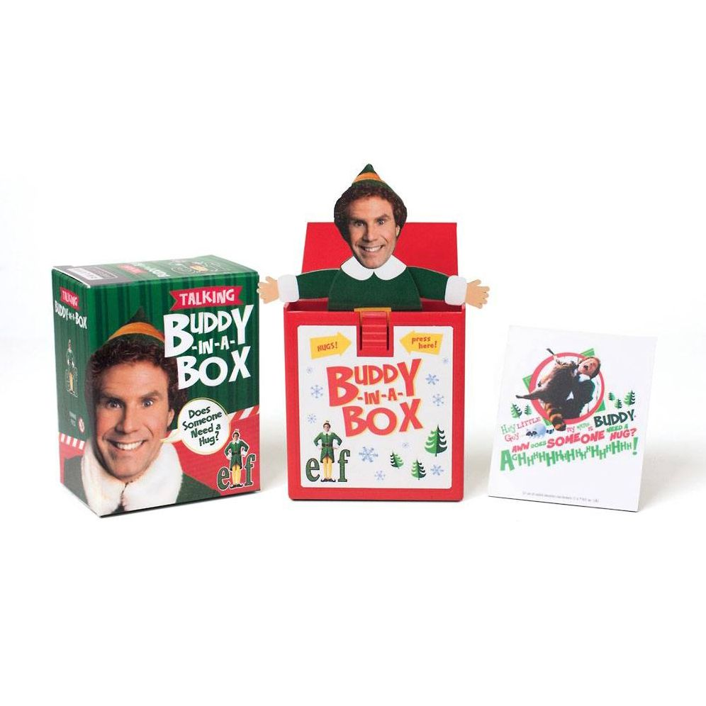 Elf Talking Buddy-in-a-Box: ""Does somebody need a hug?""