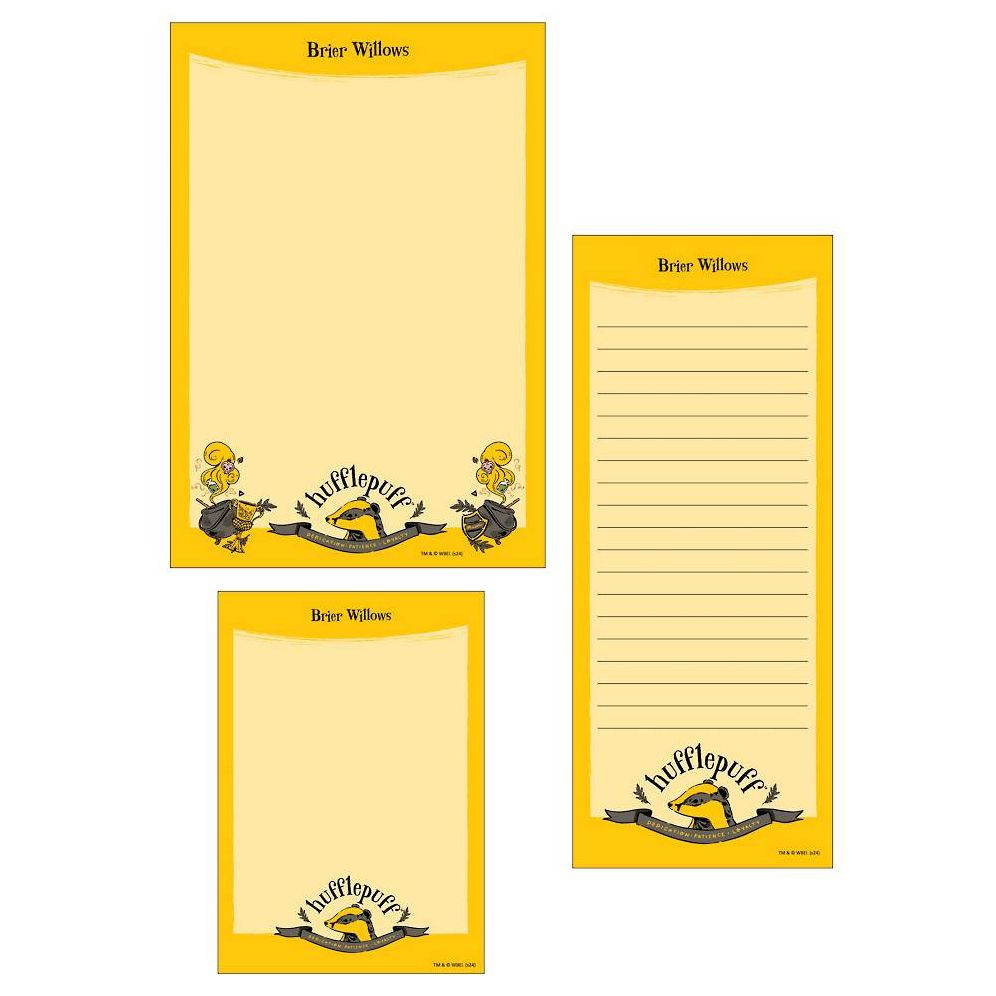 Hufflepuff Mascot Illustrated Academia Harry Potter Mixed Personalized Notepads