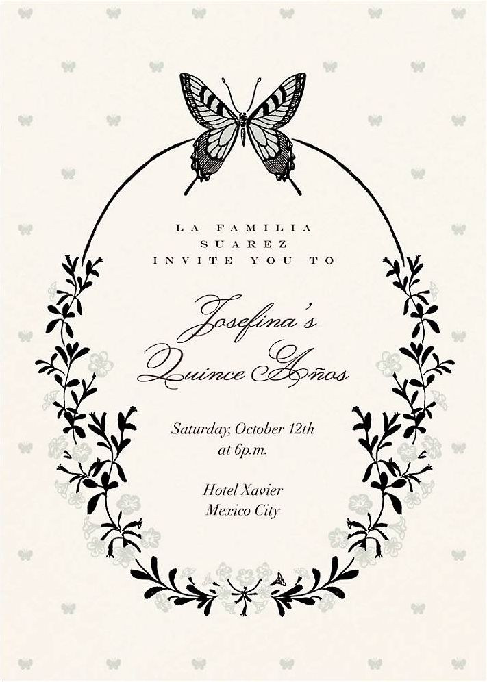 Wing of Love Quinceanera Invitation