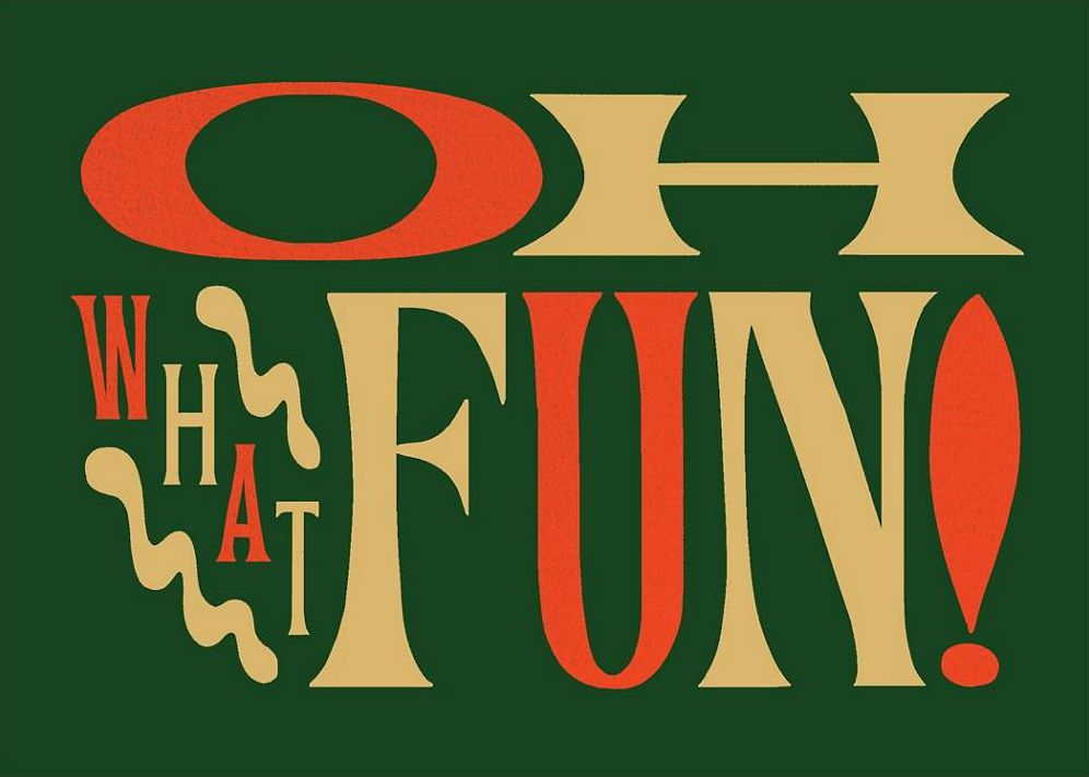 Just for Fun Green Holiday Card