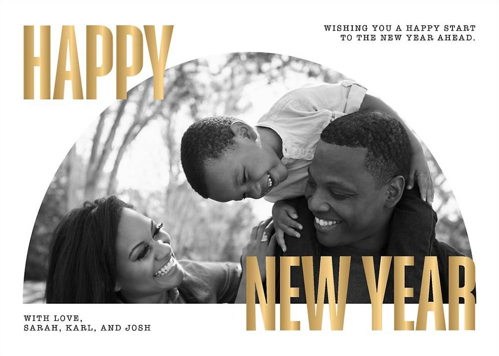 Half Moon Holiday Photo Card