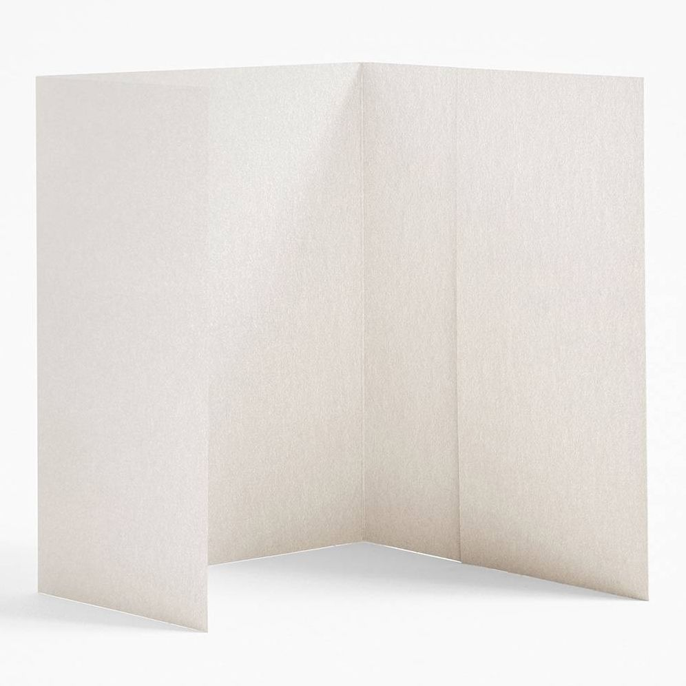 A7 Shimmer Silver Folder Enclosures