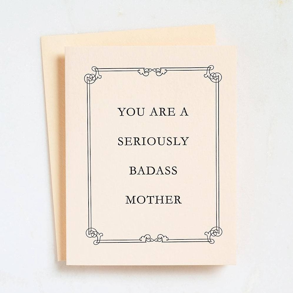 Seriously Badass Mother's Day Card