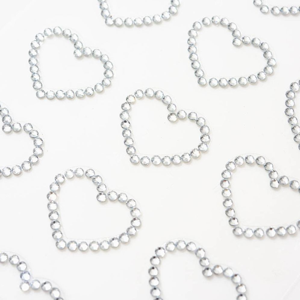 Gemstone Hearts Stickers
