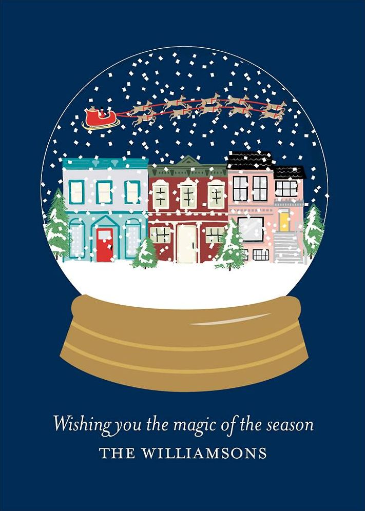Snowglobe Holiday Card