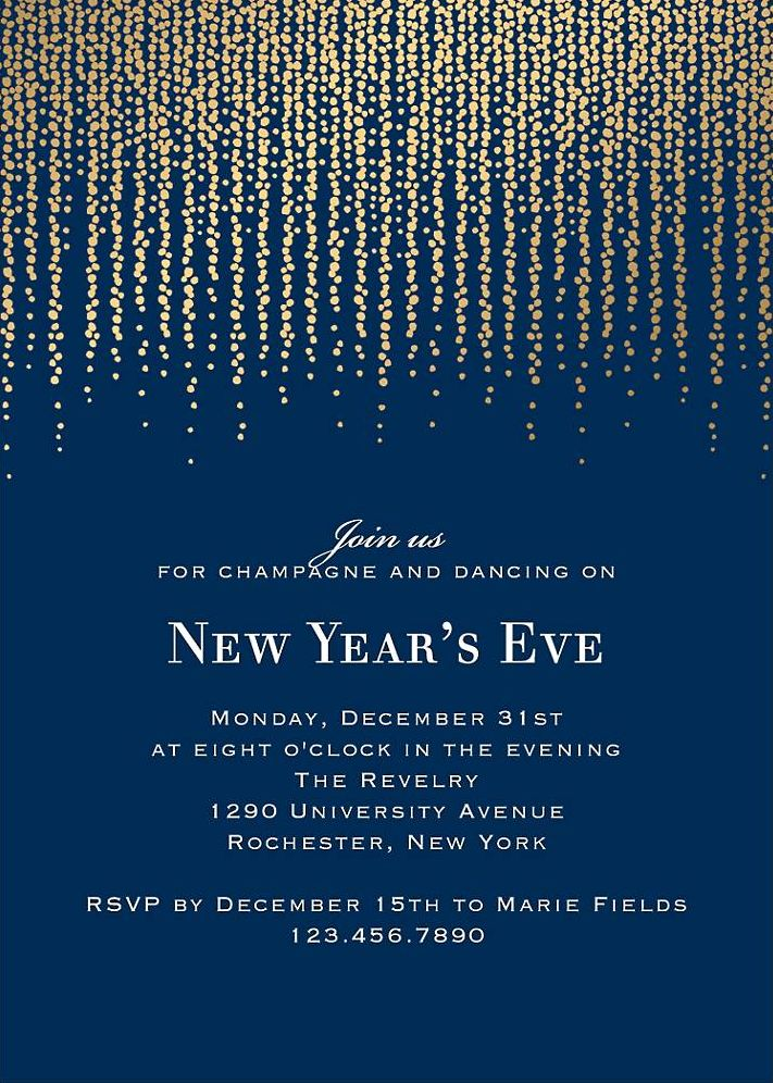 Chandelier Holiday Party Invitation