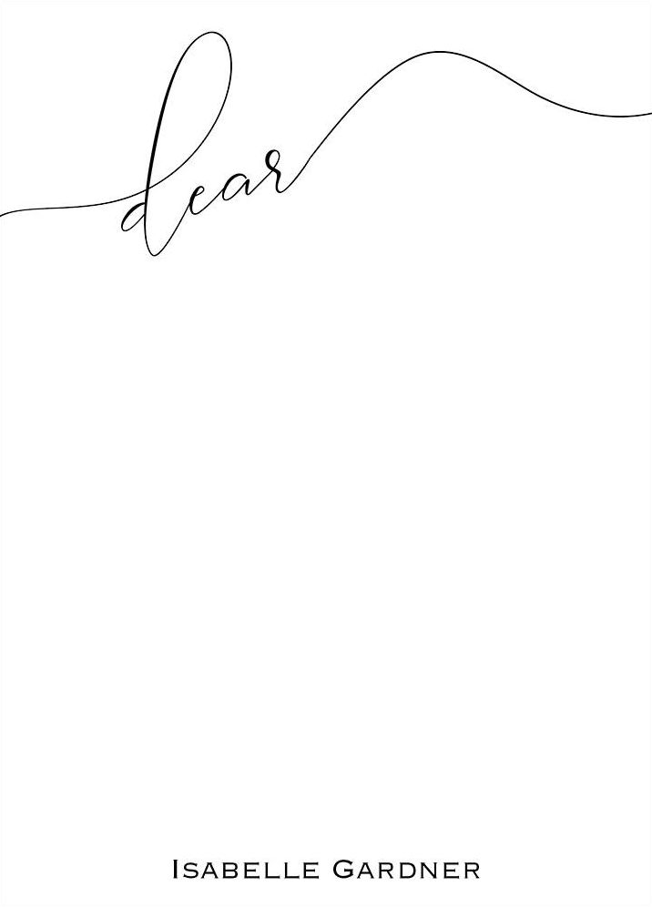 Signature Dear Stationery