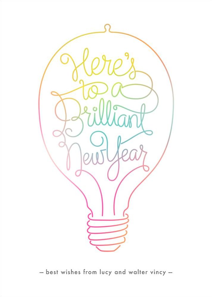 Brilliant New Year Card
