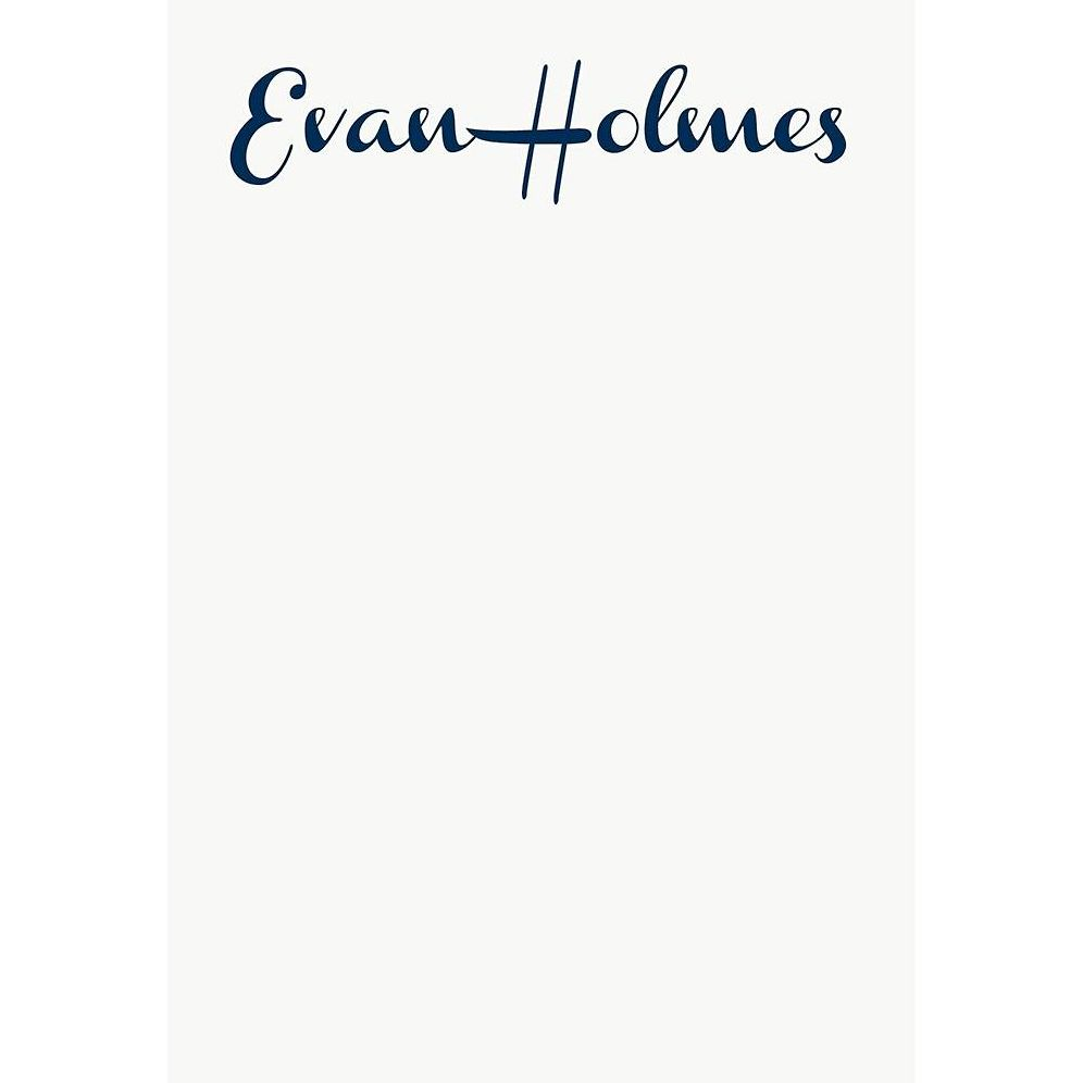 French Script Personalized Notepad Set