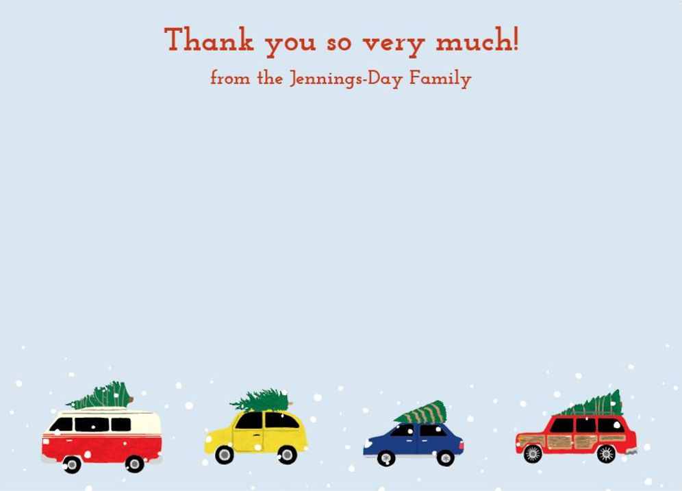 Cars with Trees Stationery