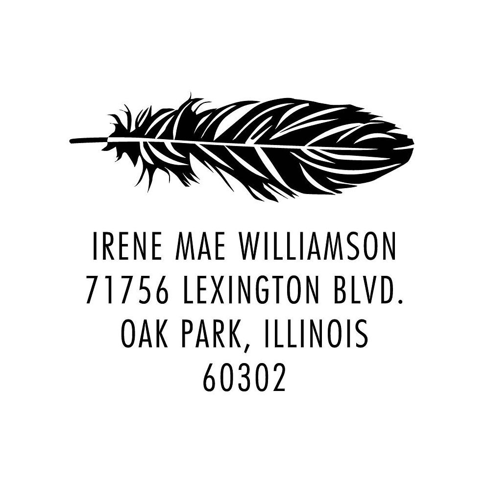Feather Custom Stamp Set