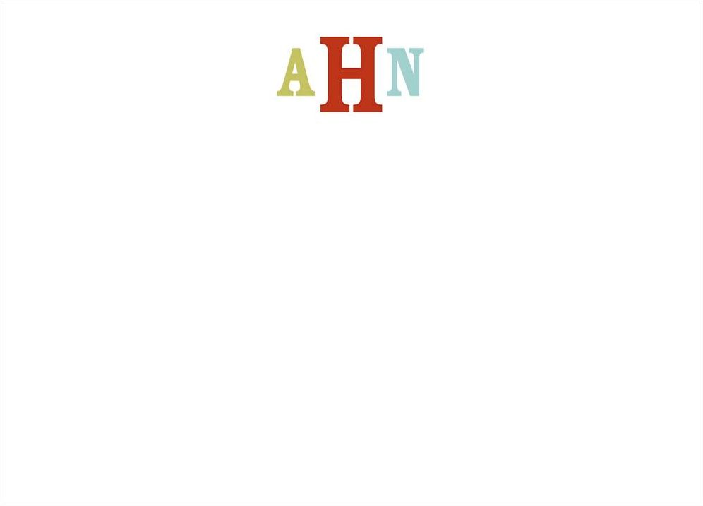 Rosewood Monogram A6 Stationery