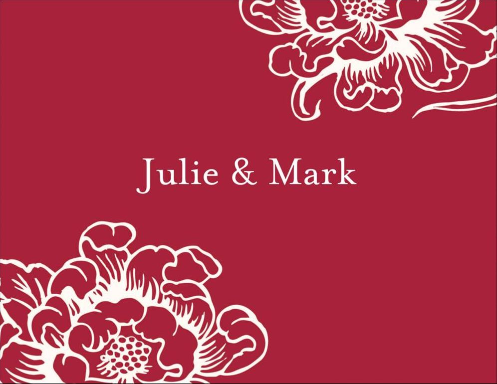 Cottage Blooms Color A2 Stationery