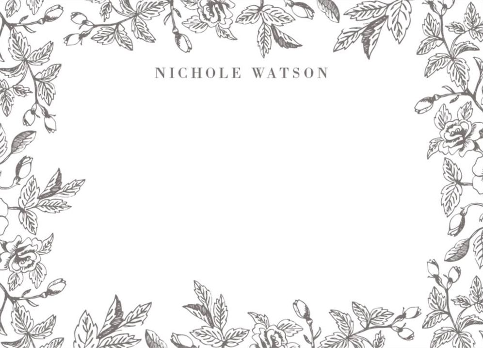 Garden Border Stationery